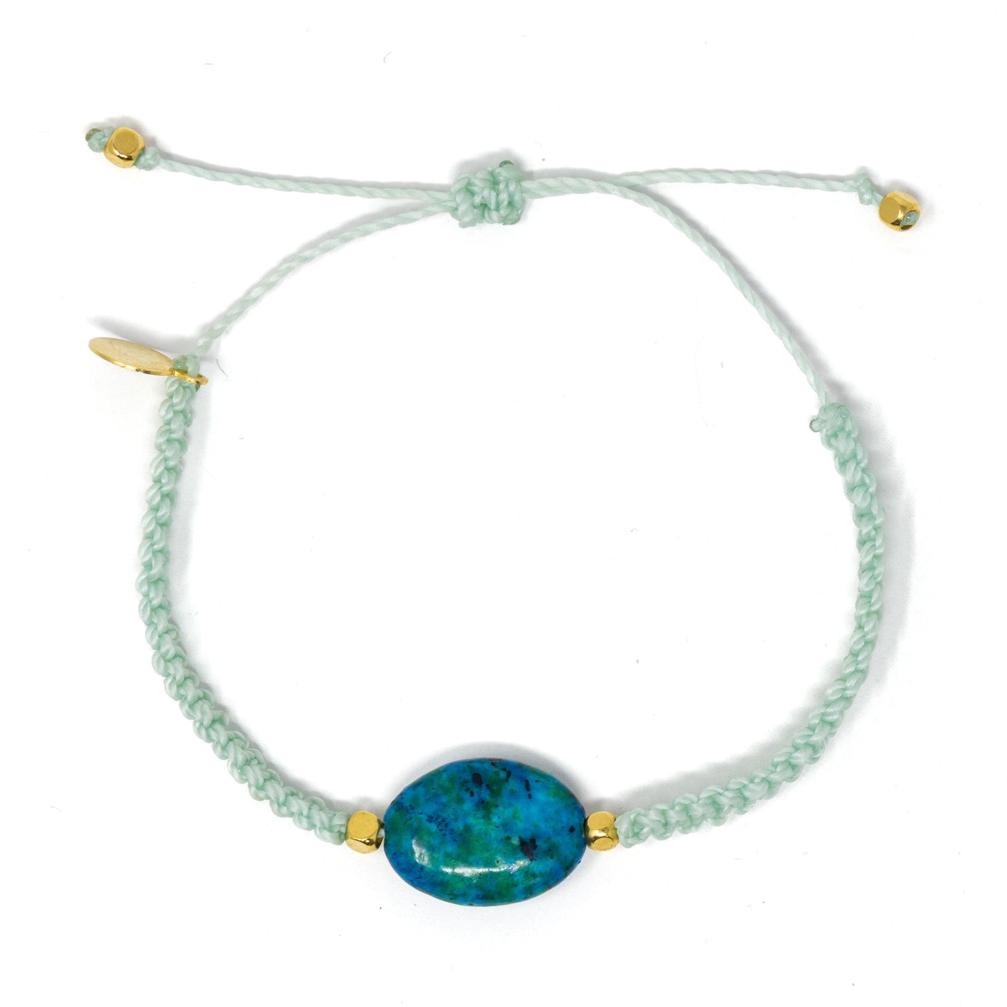 Chrysocolla Macrame