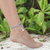 Denim Grey Tassel Anklet Stack on Beach