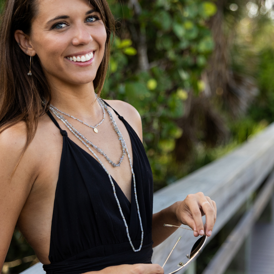 Labradorite Chip Bead Necklace